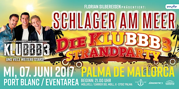 Schlager am Meer - Die KLUBBB3-Strandparty