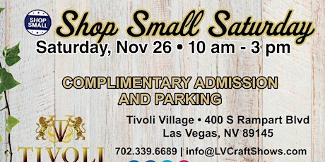 Shop Small Saturday at Tivoli tickets