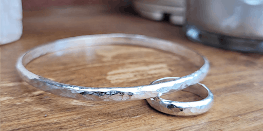 SILVER BRACELET AND MATCHING RING