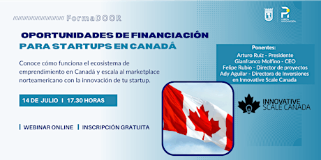 Oportunidades de financiación para startups en Canadá tickets