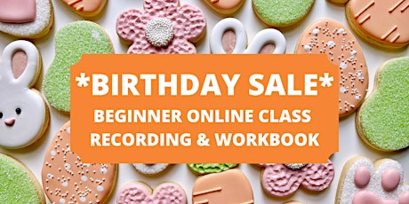 [BDAY SALE] ONLINE Beginner Easter Bunny - ACCESS TO WORKBOOK & RECORDING tickets