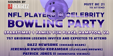 Image principale de NFL Players & Celebrity Bowling Party