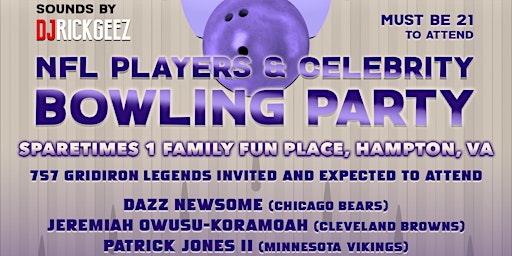 NFL Players & Celebrity Bowling Party