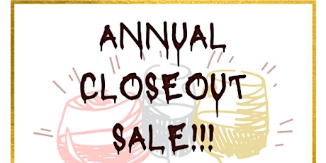 Annual Closeout Sale tickets