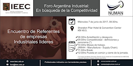 Imagen principal de Foro Argentina Industrial: En búsqueda de la Competitividad.