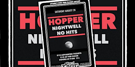 HOPPER  AT HOUSE OF TARG - AUGUST 27TH tickets