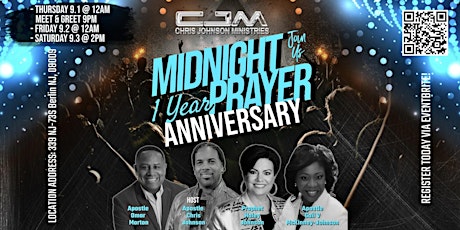 Midnight Prayer Gathering - One Year Anniversary tickets