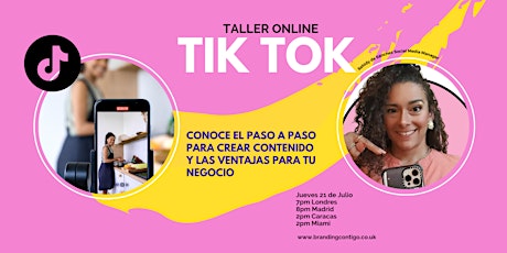 TikTok para Emprendedoras tickets