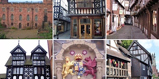 Tudor Buildings in The Medieval Heart of Shrewsbury with  Bear Steps Hall