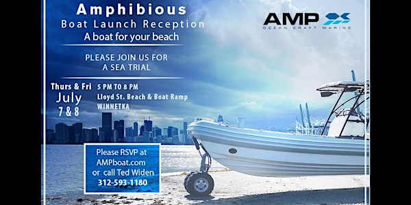 Amphibious AMP Boat Launch event Winnetka