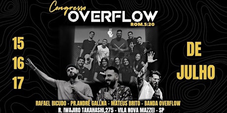 Congresso Overflow - Rom 5:20 ingressos