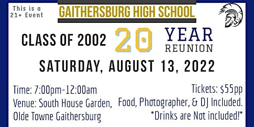 Gaithersburg High School Class of 2002 20-Year Reunion