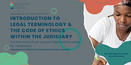 Introduction to Legal Terminology & the Code of Ethics within the Judiciary tickets
