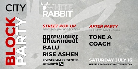 White Rabbit | City At Night Block Party tickets