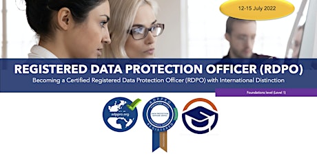 `EU REGISTERED DATA PROTECTION OFFICER, FULL PACKAGE STEP-BY-STEP TRAINING tickets