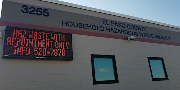 September 2022 El Paso County Household Hazardous Waste Appointments
