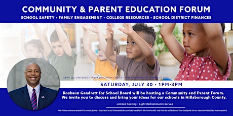 Community & Parent  Education Forum tickets