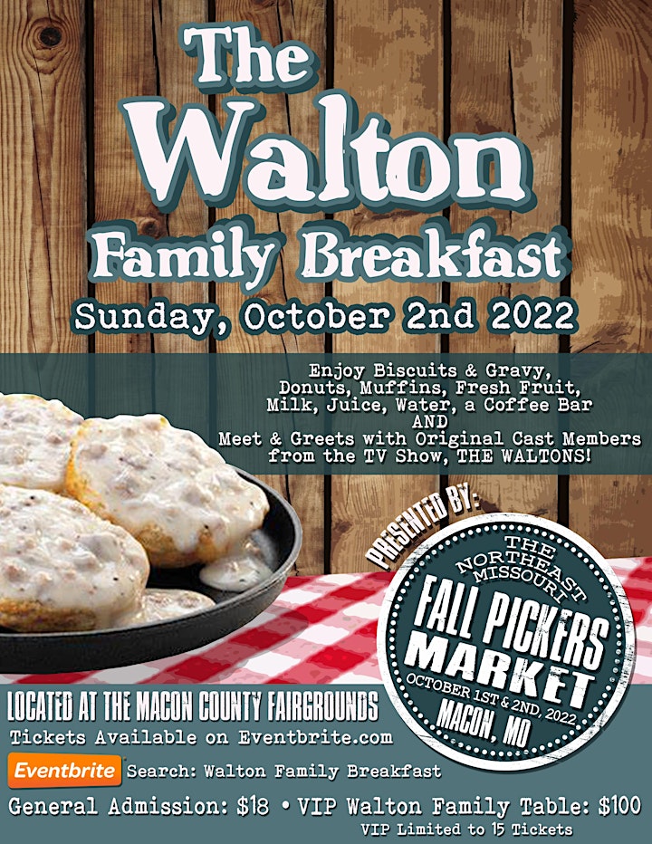 Walton's Family Breakfast-Northeast MO Fall Pickers Market image