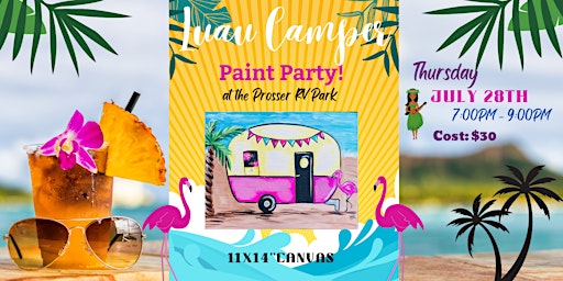 Luau Camper Paint Party!