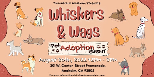 Whiskers and Wags PET ADOPTION EVENT