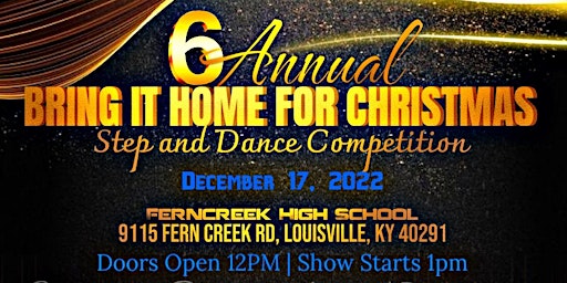 Bring it home for Christmas step and dance competition