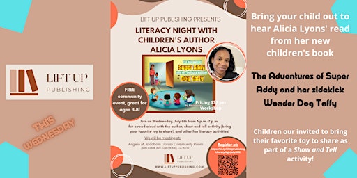 Literacy Night with Children's Author Alicia Lyons