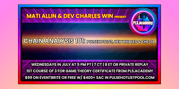 PLS.academy | Chain Analysis 101: PulseHotList, HEX Whales & The OA