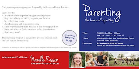 Parenting the Love and Logic Way® - 6 Session Parenting Course primary image