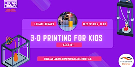 3-D Printing Workshop for Kids tickets