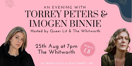 An evening with  Torrey Peters & Imogen Binnie -Hosted by Queer Lit tickets
