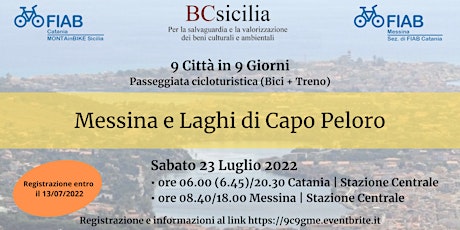 Immagine principale di 9 Città in 9 Giorni - Ciclotour "Messina e Laghi di Capo Peloro 