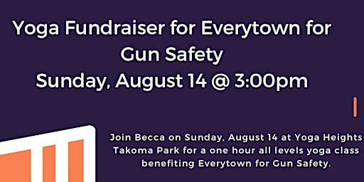 Yoga Fundraiser for Everytown for Gun Safety