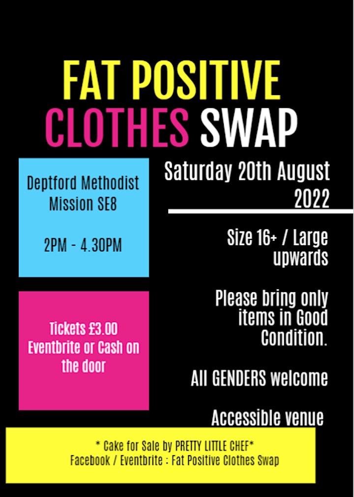 FAT POSITIVE CLOTHES SWAP -  Plus size 16+ / Large - All Genders Welcome image