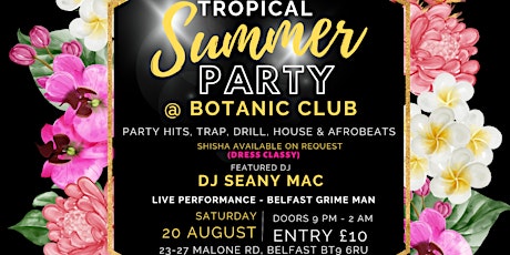Tropical Summer Party @Botanic INN Club tickets