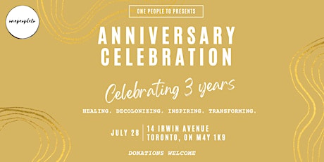 OnePeople TO 3rd Anniversary Celebration tickets