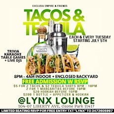 TACOS & TEQUILA TUESDAYS tickets