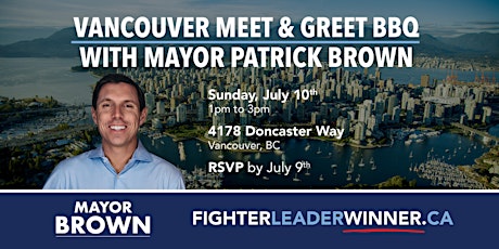 Vancouver Meet And Greet BBQ With Mayor Brown tickets