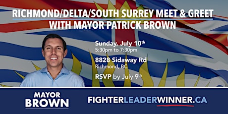 Richmond Meet And Greet With Mayor Patrick Brown tickets