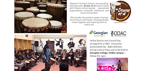 African Drumming - A dynamic interactive Culture Days 2022 Event