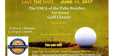 YMCA of the Palm Beaches - 3rd Annual Golf Classic (Rain Date) primary image