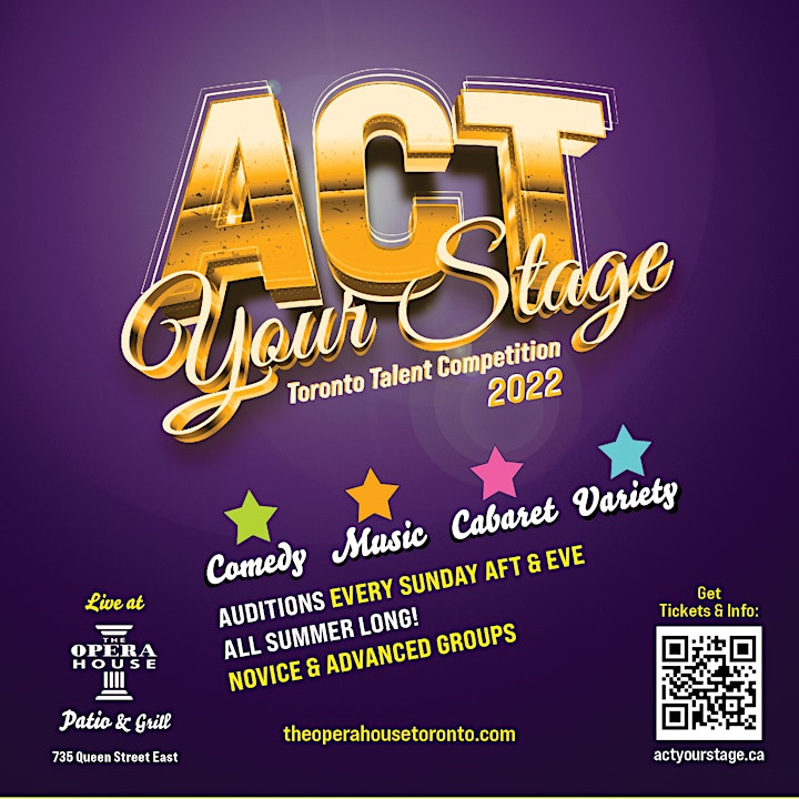 COMEDY AUDITION, ROUND 1, NOVICE: ACT YOUR STAGE Talent Competition image