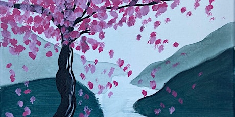 In-Studio Paint Night – Cherry Blossom Path