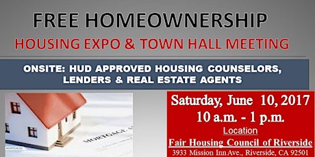 FREE HOMEOWNERSHIP HOUSING EXPO & TOWN HALL MEETING primary image