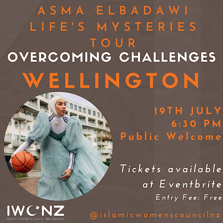 Asma Elbadawi Life's Mysteries Tour - Wellington image