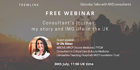 Consultant's journey: my story and IMG life in the UK tickets