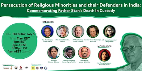Commemorating Father Stan Swamy's Death in Custody tickets