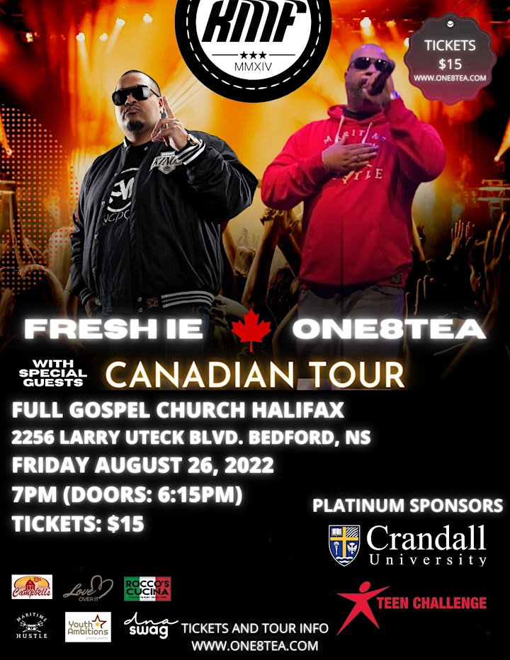 Fresh IE One8tea Canadian Concert Tour image