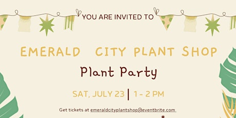 Kid’s Plant Party
