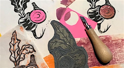 Introducing Lino-cut Printmaking with Chine -Colle