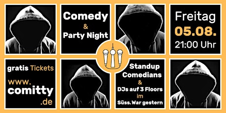 Comedy & Party Night ⭐Profi-Comedians & Newcomer ⭐DJs auf 3 Floors ⭐Berlin tickets